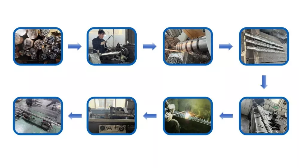 Intermeshing Conical Twin Screw